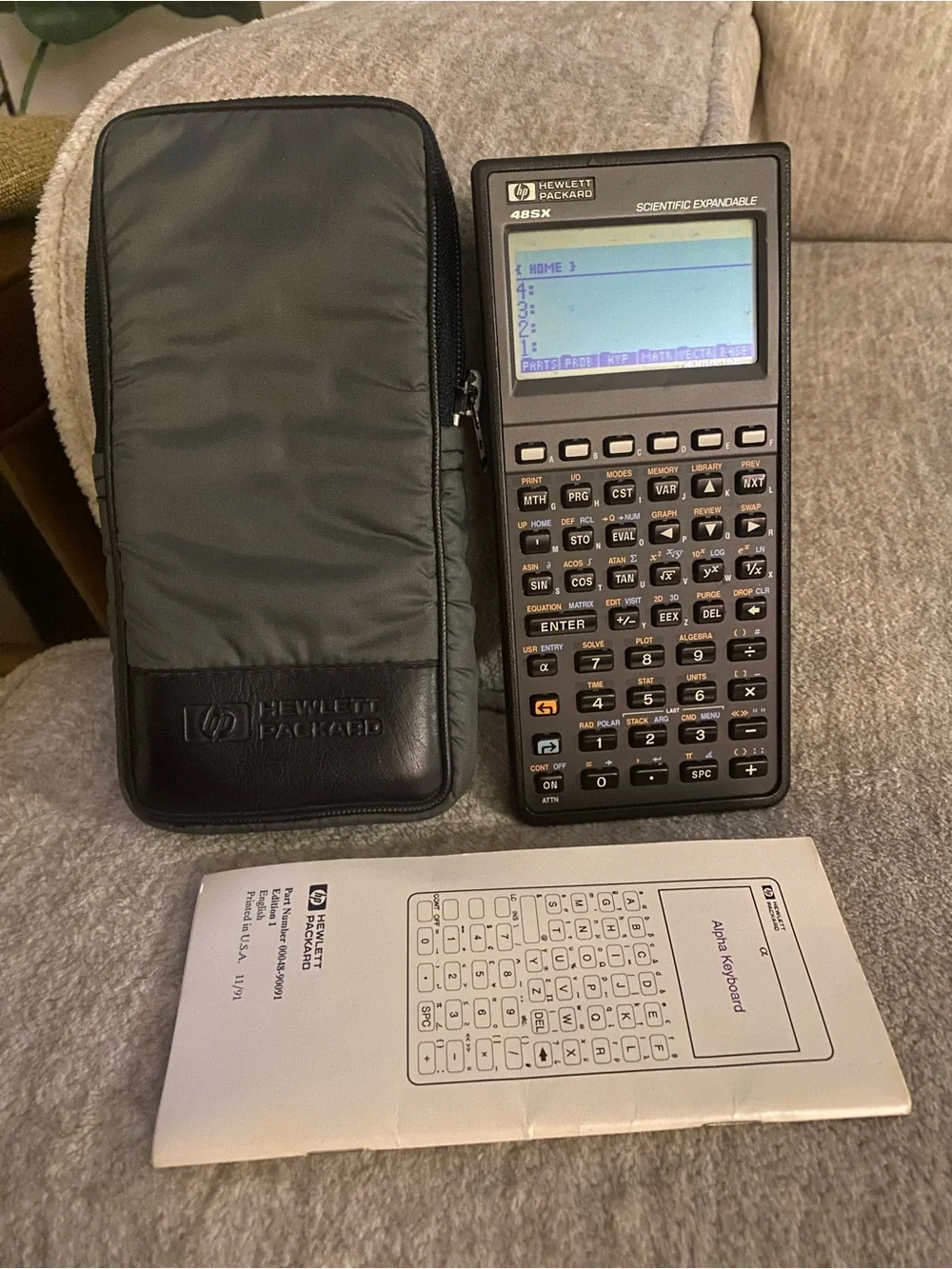 HP 48SX Scientific Expandable Graphing Calculator - Black